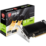 MSI NVIDIA GeForce GT 1030 2GB GDDR4, LowProfile, Fanless