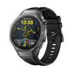 Huawei WATCH GT 5 Pro 46mm sort titaniumkasse med fluoroelastomerrem - Sort