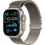 Apple Watch Ultra 2 LTE 49mm Naturlig Titanium Case med Titanium Milanese Loop (S) - Naturlig