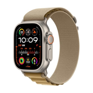 Apple Watch Ultra 2 LTE 49mm Naturlig Titanium Case med Alpine Loop (L) - Tanfarvet