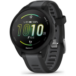 Garmin Forerunner® 165 43mm Black Case with Slate Gray Silicone Band