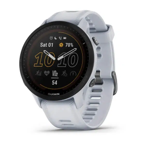 Garmin Forerunner® 955 Solar 47mm Whitestone Case med Silikone Rem
