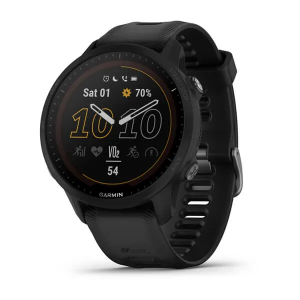 Garmin Forerunner® 955 Solar 47mm Sort Case med Silikone Rem