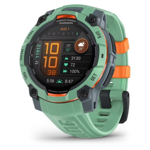Garmin Instinct® 3 AMOLED 45mm Neo Tropic urkasse med Neo Tropic urrem