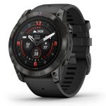 Garmin epix™ Pro (Gen 2) Sapphire 51mm Kulgrå Titanium Case med Sort Silikone Rem