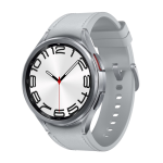 Samsung Galaxy Watch6 Classic LTE 47mm Sølv urkasse med sportsrem (M/L) - Sølv