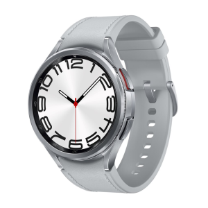 Samsung Galaxy Watch6 Classic LTE 47mm Sølv urkasse med sportsrem (M/L) - Sølv