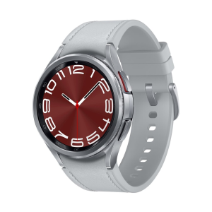 Samsung Galaxy Watch6 Classic 43mm Sølv urkasse med sportsrem (S/M) – Sølv