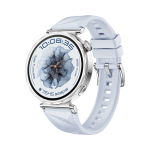 Huawei WATCH GT 5 41mm Rustfrit stål urkasse med fluoroelastomerrem - Blå