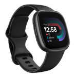 Fitbit Versa 4 Graphite Aluminium Case with Black Band
