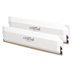 Crucial Pro OC DDR5-6000 64GB (2x32GB) White RAM Kit – CL40