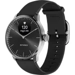 Withings ScanWatch Light 37mm black case with black Fluoroelastomer Sport band