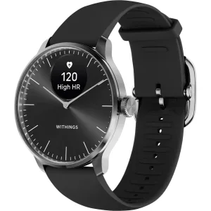 Withings ScanWatch Light 37mm black case with black Fluoroelastomer Sport band