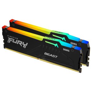 Kingston FURY Beast RGB DDR5-6000 32 GB (2x16 GB) RAM-sæt - CL36 - AMD EXPO