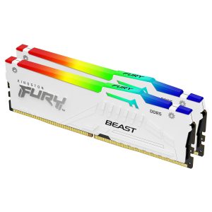 Kingston FURY Beast RGB DDR5-5600 32 GB (2x16 GB) hvidt RAM-sæt - CL36