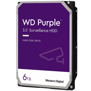 Western Digital Purple HDD (WD64PURZ) 6TB – SATA III – 5400rpm
