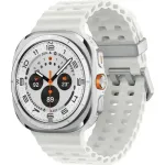 Samsung Galaxy Watch Ultra (2025) LTE 47mm hvid titaniumkasse med marinebånd - hvid
