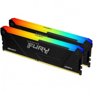 Kingston FURY Beast RGB DDR4-3600 16 GB (2x8 GB) RAM-sæt - CL17 - XMP