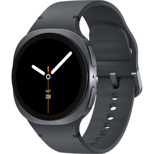 Samsung Galaxy Watch8 40mm Aluminum Graphite Case with Sport Band (S/M) - Dark Grey