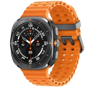 Samsung Galaxy Watch Ultra (2025) LTE 47mm Gray Titanium case with Marine Band - Orange
