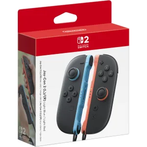 Nintendo Switch 2 Joy‑Con L/R controllers pair - Light Blue/Light Red