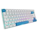 Sharkoon SKILLER SGK50 S3 PBT hvidt kablet gamingtastatur Gateron G Pro 3.0 Yellow Switches QWERTZ / DE