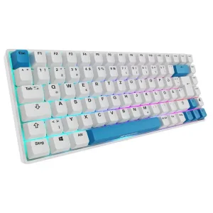 Sharkoon SKILLER SGK50 S3 PBT white wired gaming keyboard Gateron G Pro 3.0 Yellow Switches QWERTZ / DE