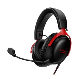 HyperX Cloud III Gaming Headset black red
